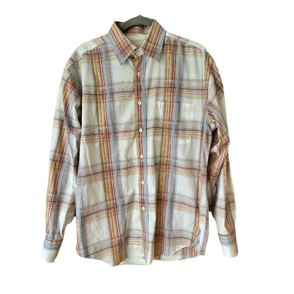 Robert Graham Men's Pre-owned Long Sleeve Button Shirt Multicolor Stripe Sz M‎